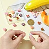 18Pcs 9 Colors Baking Paint Alloy Beads FIND-CJ0002-90-4