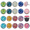 40Pcs 10 Style Resin Brooches JEWB-PH01293-1
