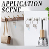 Iron Keychain Clasps FIND-SP0003-72P-4