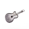 Guitar Alloy Black Enamel Pins Brooch PW-WG6D5E1-01-4