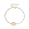 304 Stainless Steel Paperclip Chain Satellite Chain Bracelet Making BJEW-JB13071-01-2