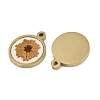 304 Stainless Steel & Embroidered Pendants SA-CBA1ED9-04G-02-2