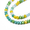 Opaque Glass Beads Strands X-GLAA-T006-07-A04-3