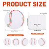 60Pcs 6 Styles Baseball Paper Gift Tags CDIS-CA0001-17-2