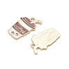 Alloy Enamel Pendants AL-CBAD3B4-03G-2