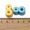 Opaque Acrylic European Beads OACR-S072-04G-3