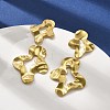 304 Stainless Steel Dangle Stud Earrings for Women EJEW-K268-13A-G-2