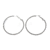 304 Stainless Steel Hoop Earrings EJEW-S250-02B-P-4