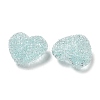 Drusy Heart Resin Rhinestone Beads X-RESI-C038-01-3
