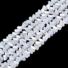 Electroplate Imitation Jade Glass Beads Strands LS-EGLA-Q139-01A-B01-1