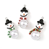 Christmas Handmade Lampwork Pendants PALLOY-JF06024-1