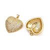 Brass Micro Pave Cubic Zirconia Pendants KK-C132-03H-G-2