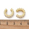 Cubic Zirconia Tennis Cuff Earrings EJEW-K093-09G-05-3