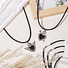 10Pcs Braided Leather Cords for Necklace Making NCOR-SC0001-01-4