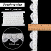 Gorgecraft 2.7~3 Yards Polyester Lace Trim SRIB-GF0001-30-2