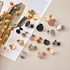 PVD Vacuum Plating 304 Stainless Steel Stud Earring Findings STAS-TA0004-67-16