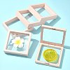 5Pcs Square Transparent PE Thin Film Suspension Jewelry Display Box CON-FS0001-19A-8