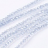 Electroplate Glass Beads Strands EGLA-J025-F19-1