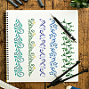 Self-Adhesive Silk Screen Printing Stencil X1-DIY-WH0338-363-1