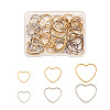 Craftdady 60Pcs 6 Styles 304 Stainless Steel Linking Ring STAS-CD0001-18-1