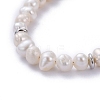 Natural Cultured Freshwater Pearl Beaded Bracelets BJEW-JB05257-02-2