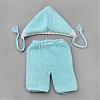 Crochet Baby Beanie Costume AJEW-R030-41-2