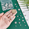 64Pcs 8 Style Brass Multi-Petal Bead Caps KK-PH0012-84-3