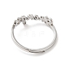 304 Stainless Steel Word Adjustable Ring RJEW-L107-019P-3