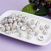 Cheriswelry 100Pcs 4 Styles Pave Disco Ball Beads RB-CW0001-01-4