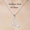 201 Stainless Steel Planet Pendant Necklace NJEW-OY001-61-3