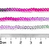 Transparent Painted Glass Beads Strands X1-DGLA-A034-T1mm-A06-3