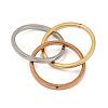 201 Stainless Steel Trinity Interlocking Ring Finger Rings FS-WG6776A-02-3