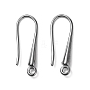 Eco-Friendly Brass Earring Hooks Findings KK-M157-03B-RS-2