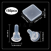 SUNNYCLUE 150Pcs Silicone Full Cover Ear Nuts SIL-SC0001-10-2