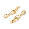 Brass Hook and S-Hook Clasps KK-H496-07G-2