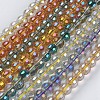 Electroplate Glass Beads Strands GLAA-K025-FR-6mm-A-1