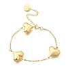 304 Stainless Steel Link Bracelets for Women BJEW-P354-01A-G-4