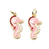 Brass Enamel Pendants KK-L237-027G-01-1