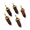 Synthetic Mahogany Obsidian Pointed Pendants G-K329-14G-1