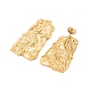 Ion Plating(IP) 304 Stainless Steel Stud Earrings for Women EJEW-P279-55G-2