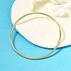 Ion Plating(IP) 304 Stainless Steel Simple Plain Bangle for Women BJEW-F461-01A-G-1