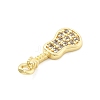 Brass Micro Pave Cubic Zirconia Charms KK-R220-02G-03-2