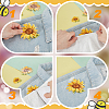 Flower Self Adhesive Computerized Embroidery Cloth Iron on/Sew on Patches PATC-GA0001-84A-3