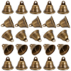 50Pcs Iron Bell Pendants IFIN-UN0001-21-1