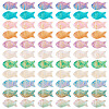 110Pcs 11 Colors Baking Paint and Golden Metal Enlaced Glass Beads DGLA-TA0001-66-2