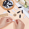 48Pcs Resin Safety Pin Brooches JEWB-OC0001-11A-3