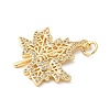 Brass Micro Pave Cubic Zirconia Pendants KK-U053-15G-2