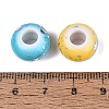 Baking Paint Opaque Acrylic European Beads OACR-Q200-33A-4