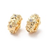 Brass Micro Pave Cubic Zirconia European Beads KK-M233-48G-3