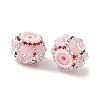 Flower Style Resin Rhinestone Beads CLAY-NH0003-05S-05-2